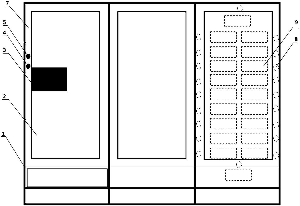 Intelligent shoe cabinet with man-machine interaction function