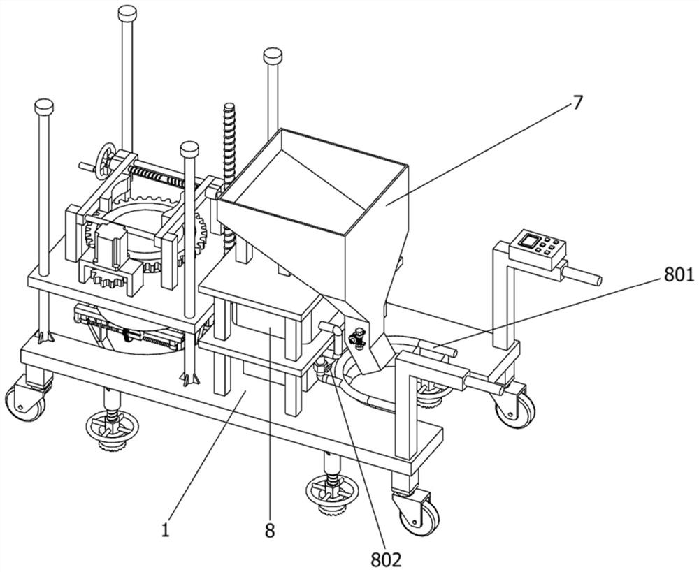 Hole digging and ridging device for garden nursery stock transplanting