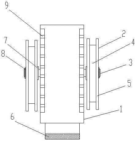 Push cart with wire-winding piles as tyres