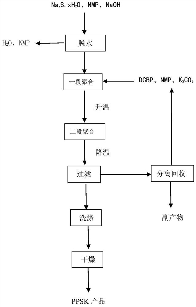 A kind of preparation method of polyphenylene sulfide ketone and product thereof