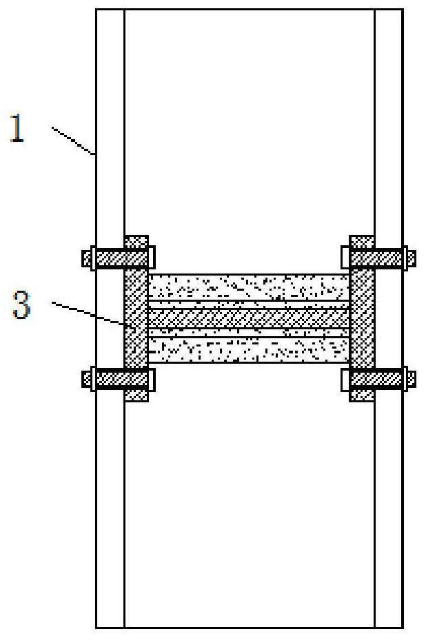 A curtain wall structure integrating h-shaped columns and beams
