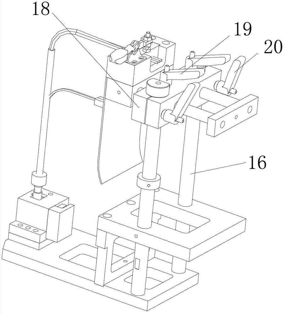 Wire harness clamping mechanism