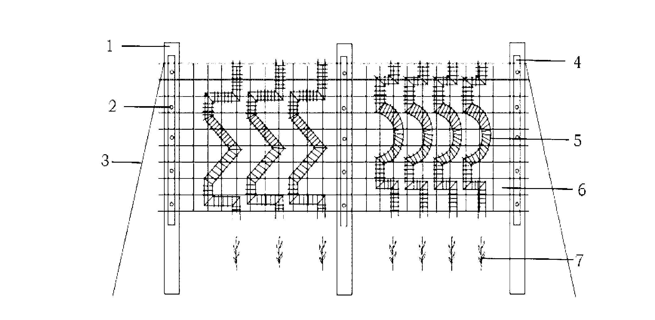 Method for shaping scaling ladder type plastic-dipped metal rack tree