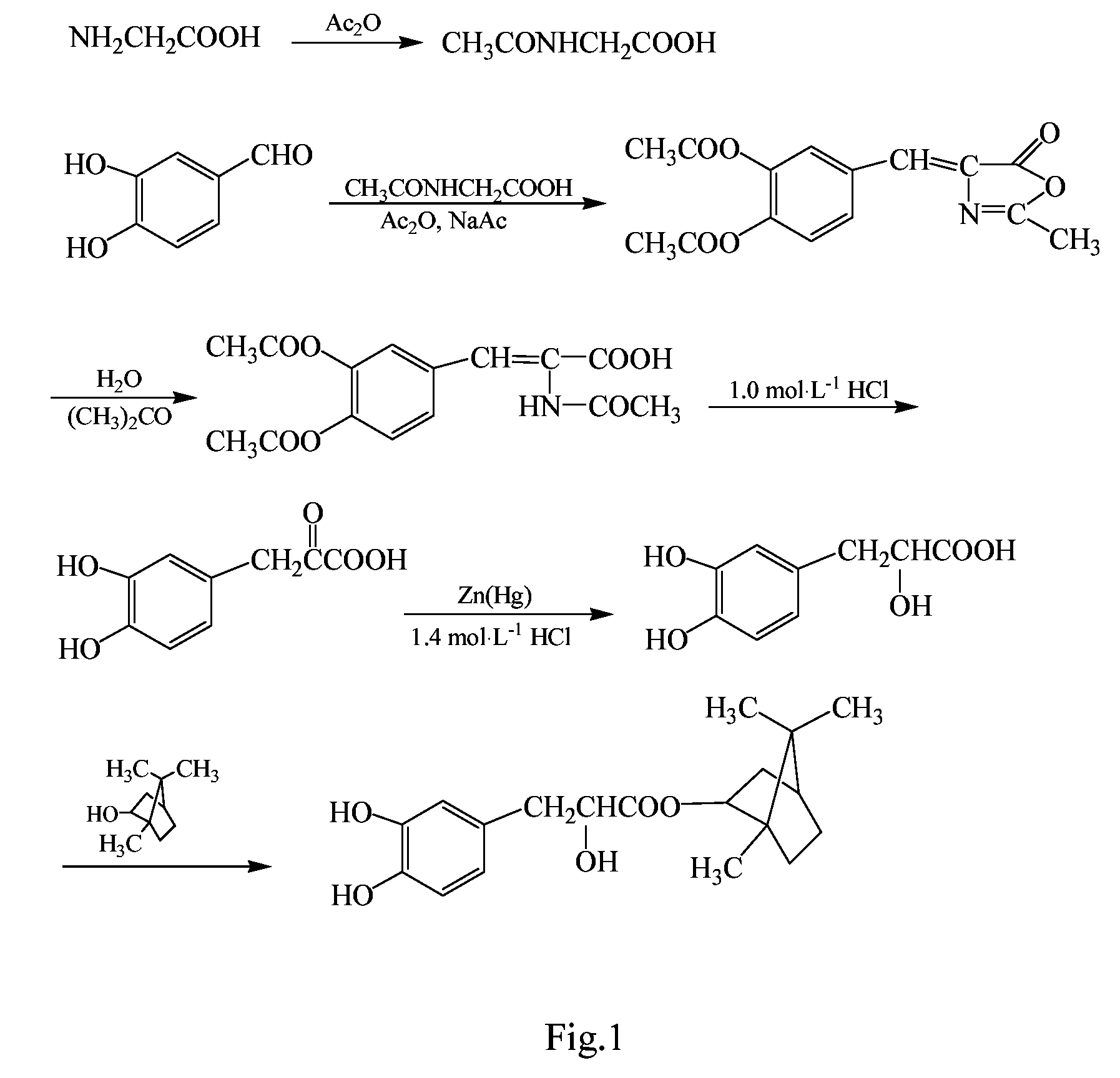 Substituted β-phenyl-α-hydroxy-propanoic acid, synthesis method and use thereof