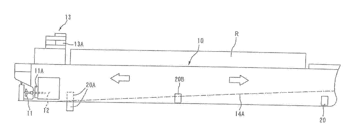 Ship equipped with main propeller and additional propeller and hybrid operating method therefor