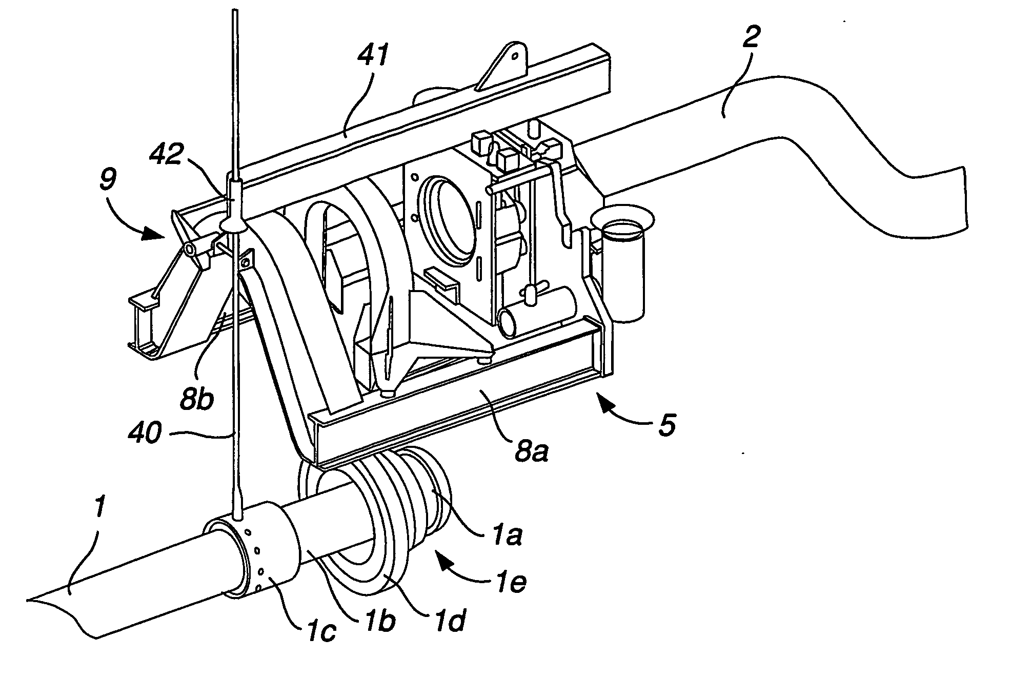 Spool piece termination structure, a connection arrangement comprising such a termination structure and a pipeline termination