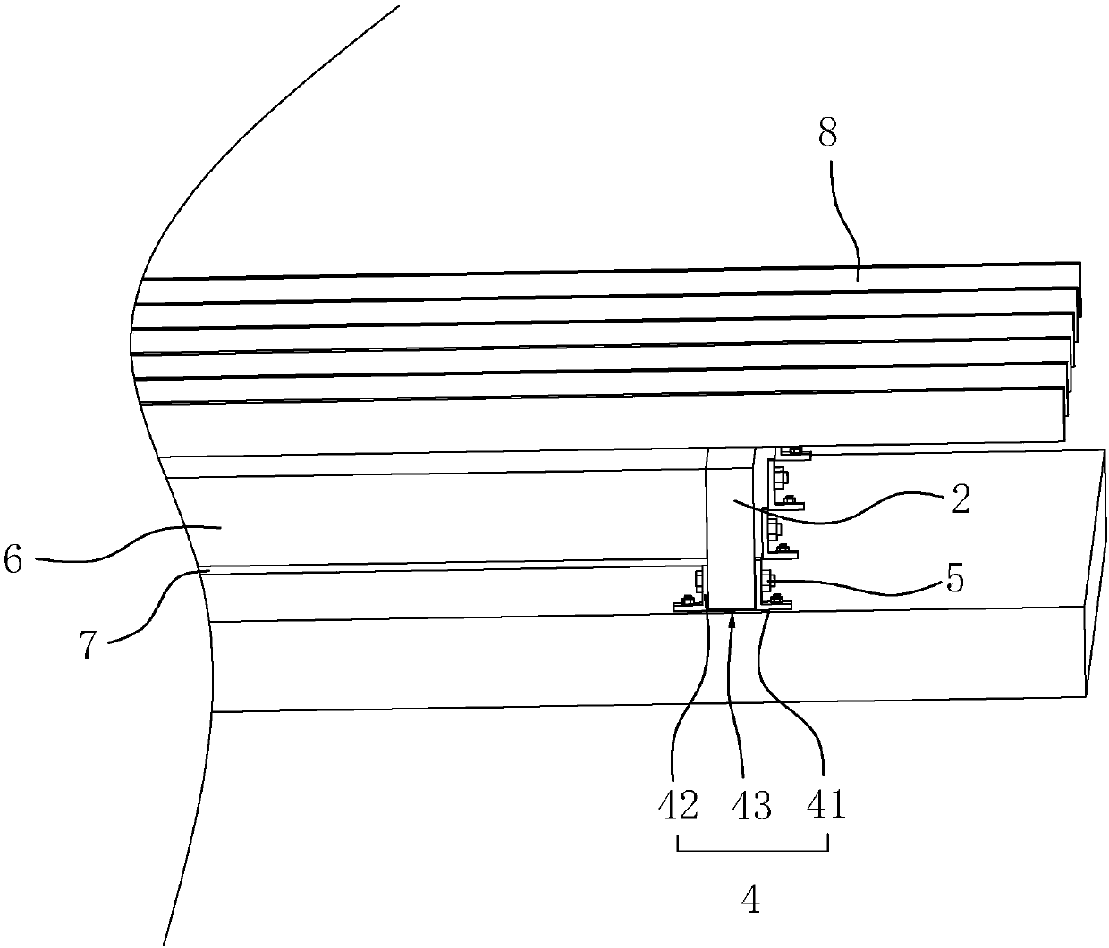 Roof counter batten mounting structure