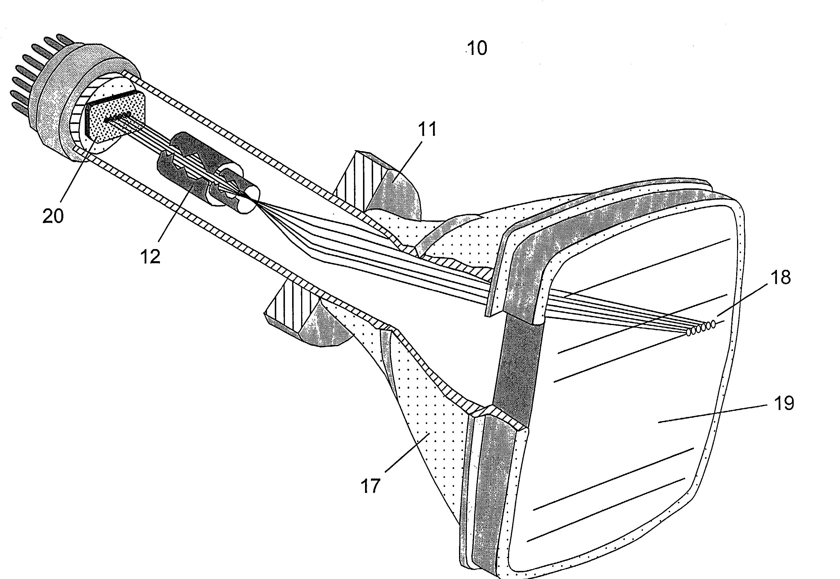 Cathode ray tube having multiple field emission cathodes