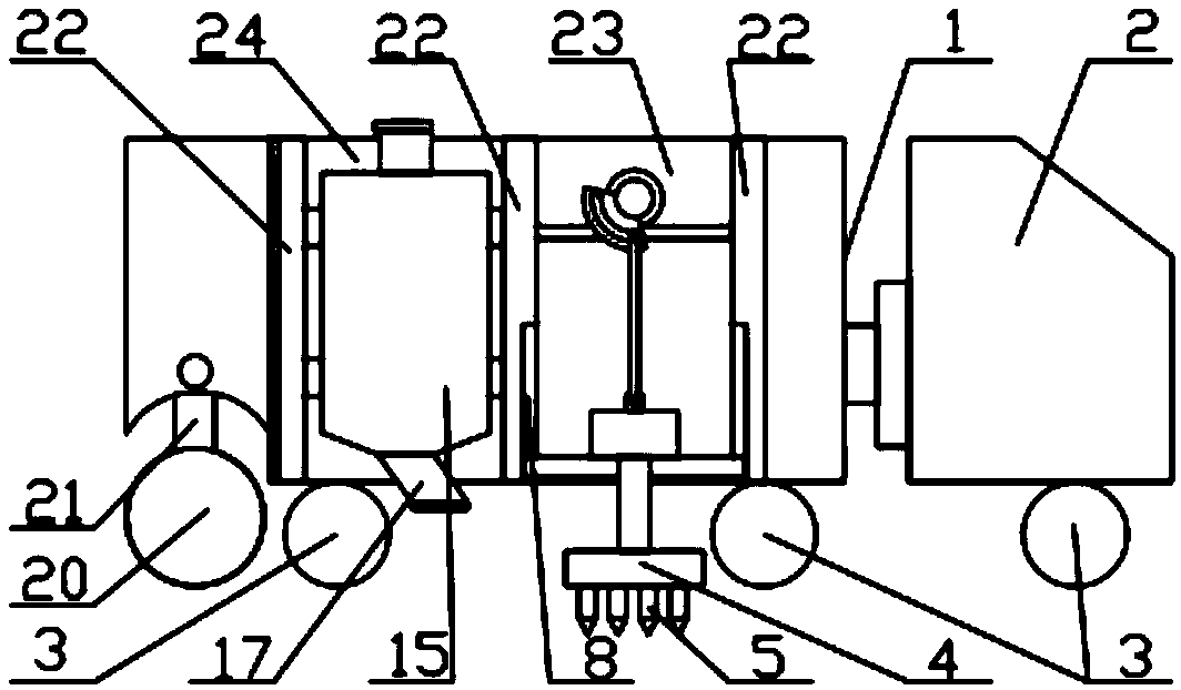 Road repairing device