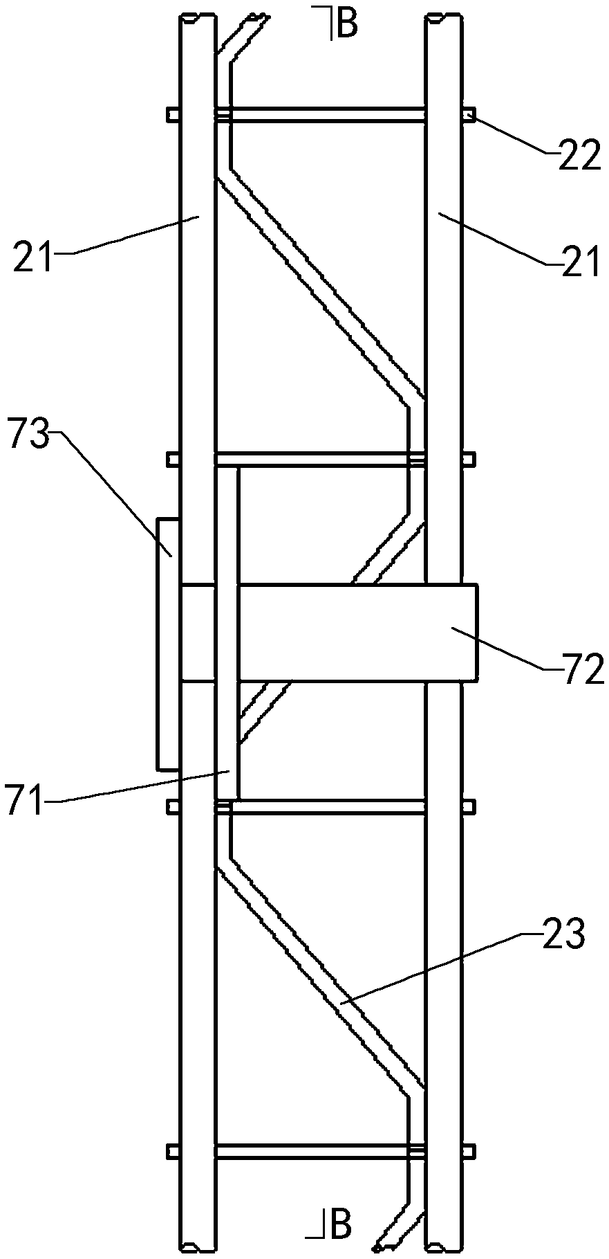 High ground stress soft rock tunnel supporting structure system and construction method thereof