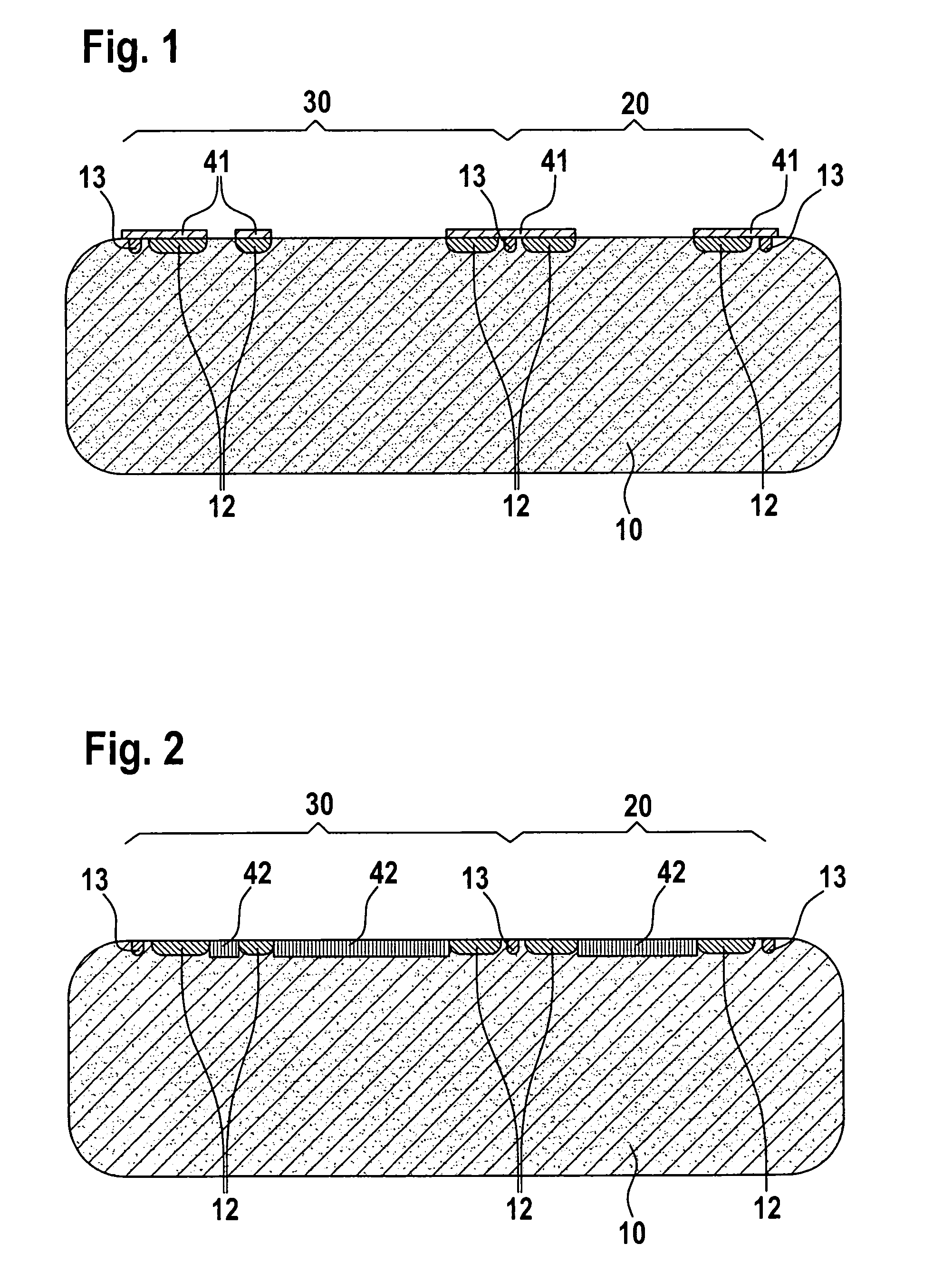 Micromechanical device having two sensor patterns