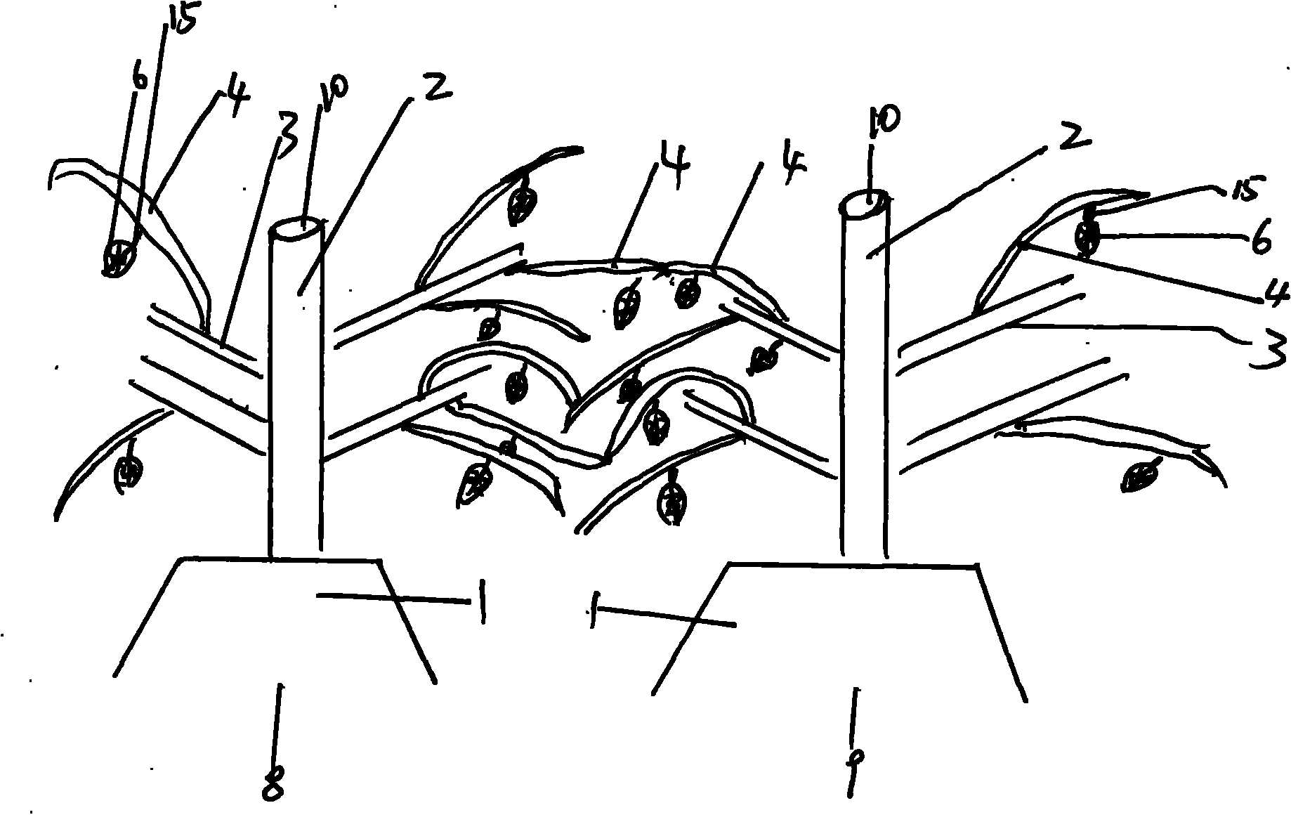 Method for controlling desertification and simulation tree