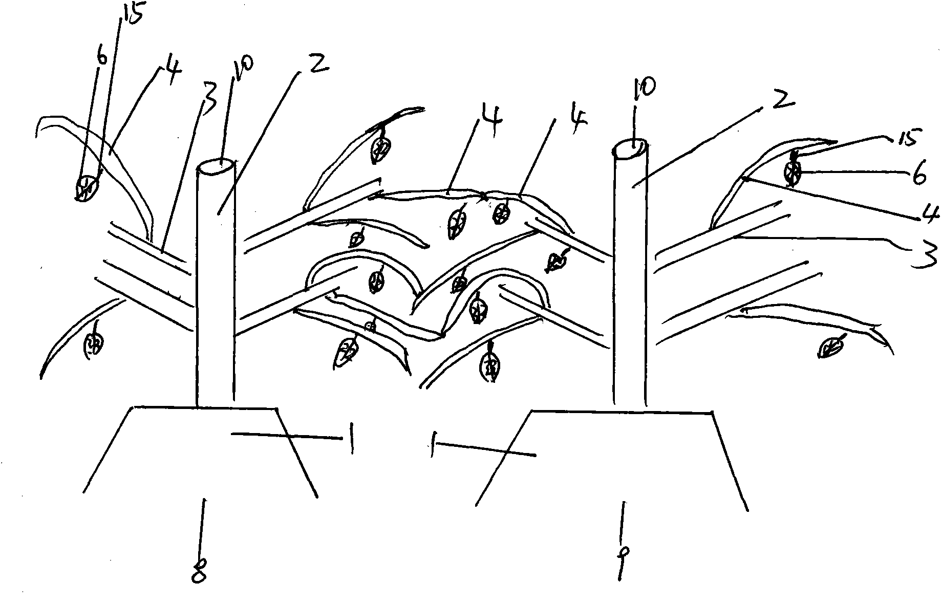 Method for controlling desertification and simulation tree