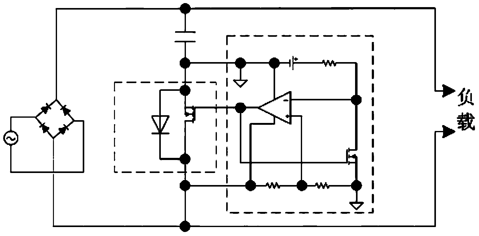 Active valley-filled alternating-current and direct-current converter for improving power factor efficiency