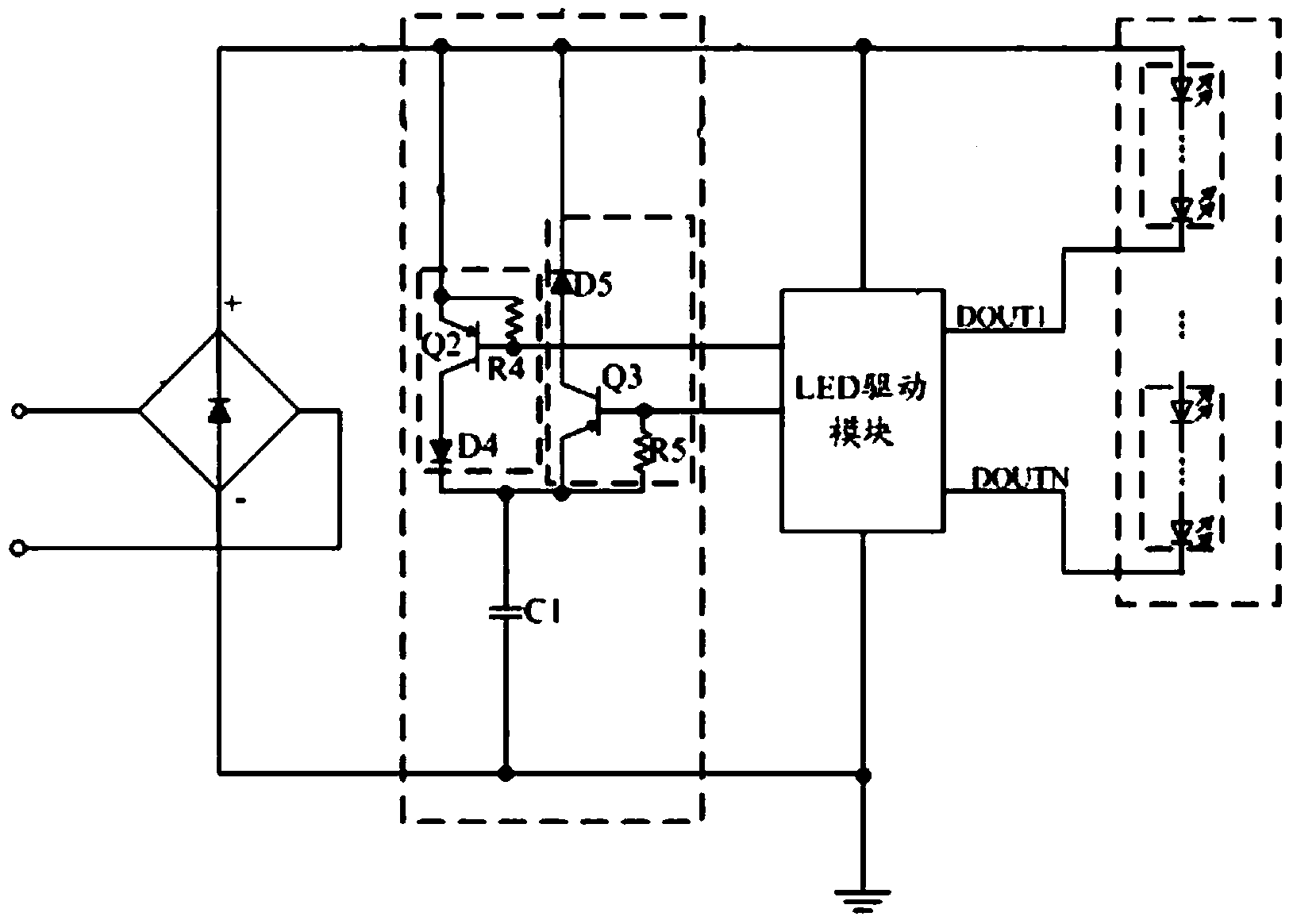 Active valley-filled alternating-current and direct-current converter for improving power factor efficiency