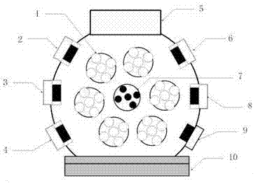 AlTiN-AlCrN super hard nano multilayer composite coating hob and preparation method thereof