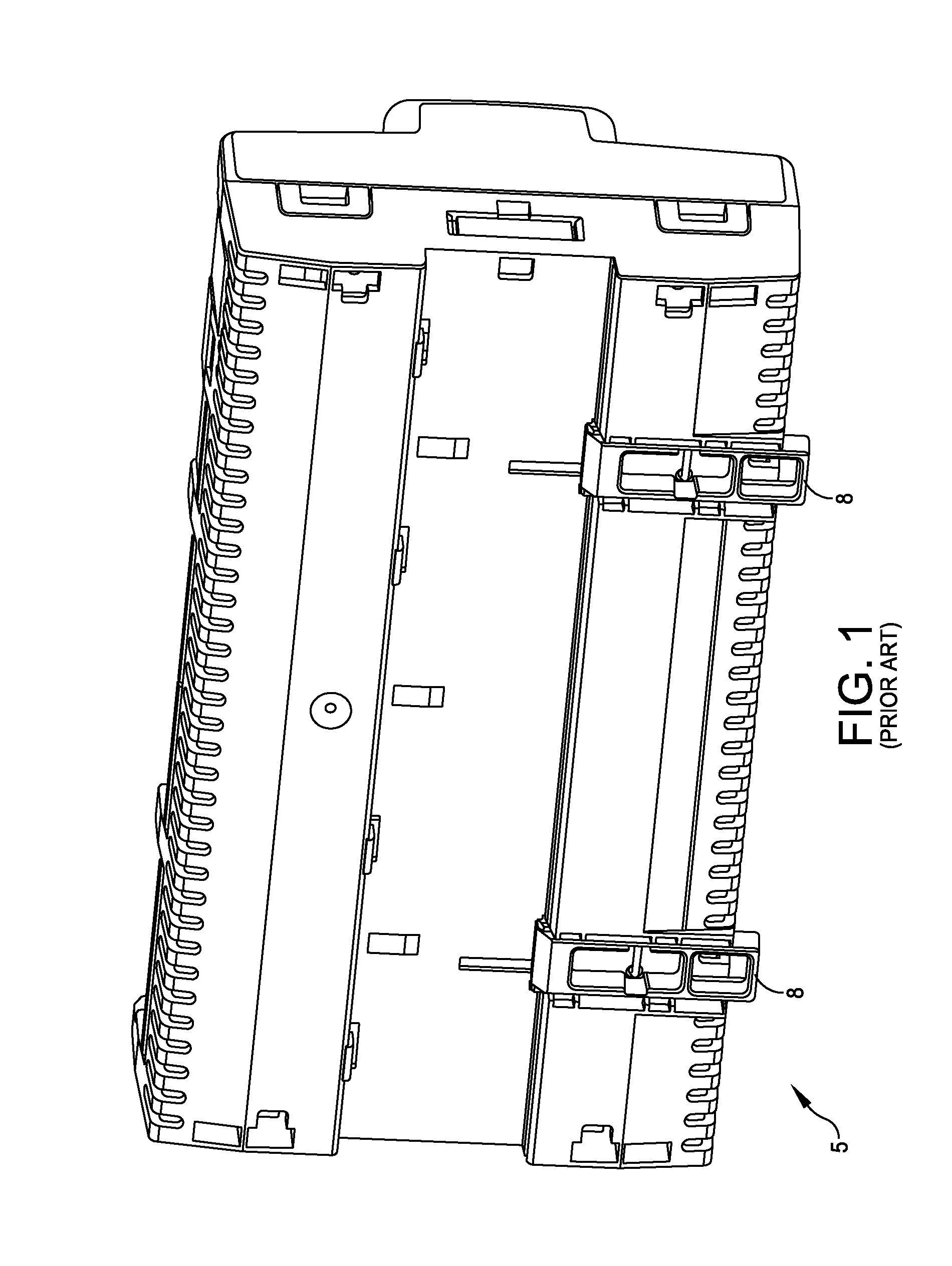 Din rail mounted enclosure assembly and method of use