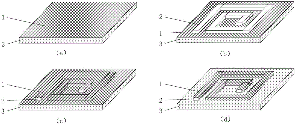 On-chip inductor based on graphene/metal composite wire and preparation method