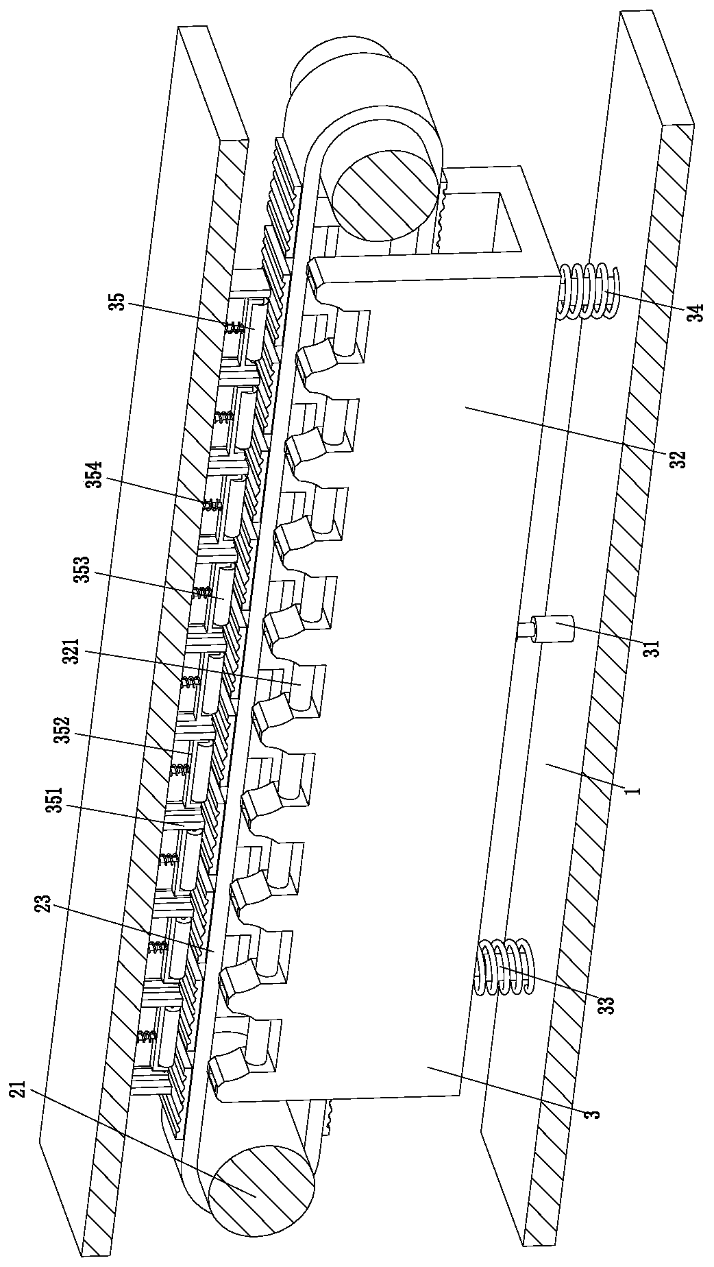 A corncob processing system for biomass power generation