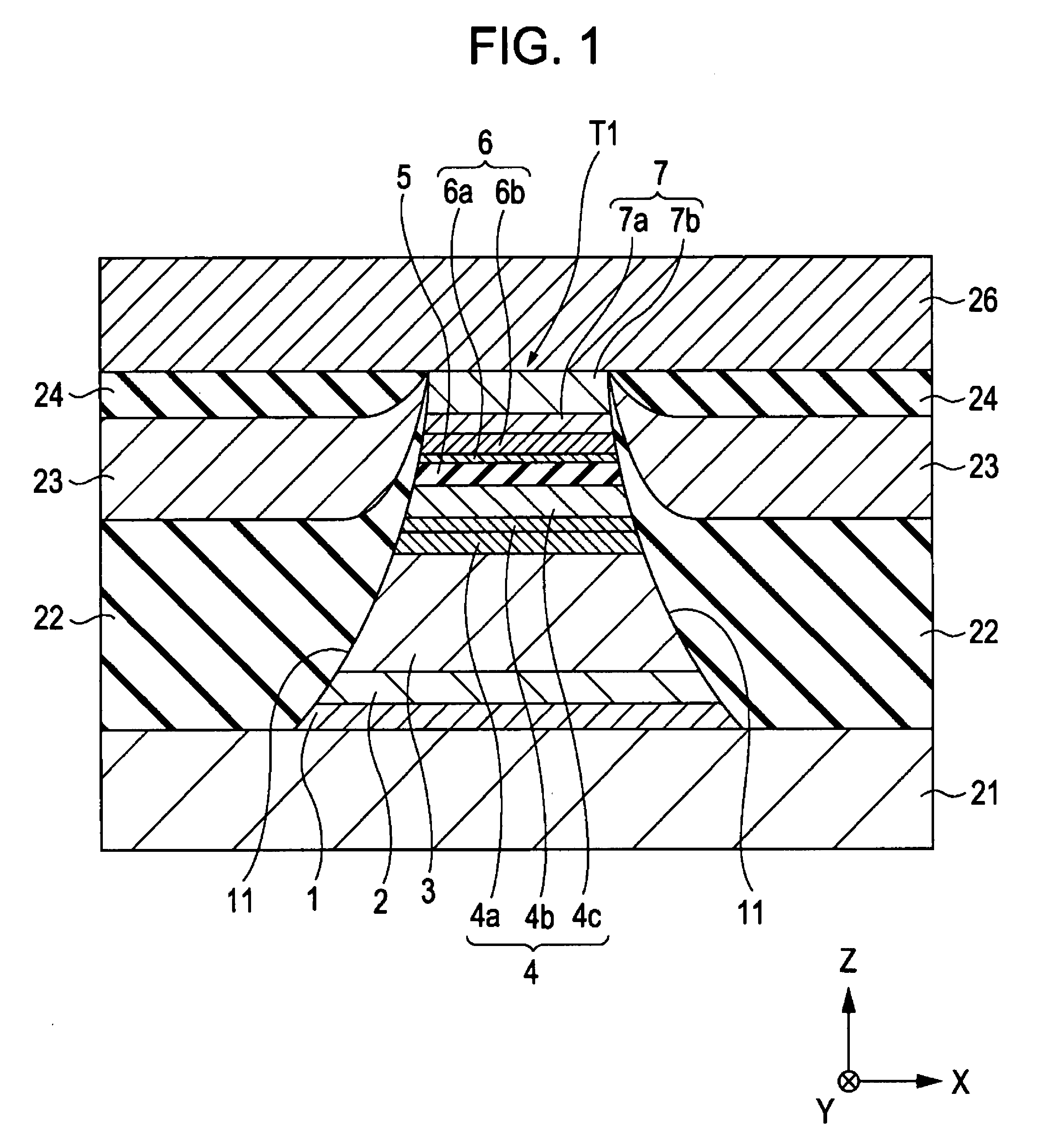 Tunneling magnetic sensor including free magnetic layer and magnesium protective layer disposed thereon