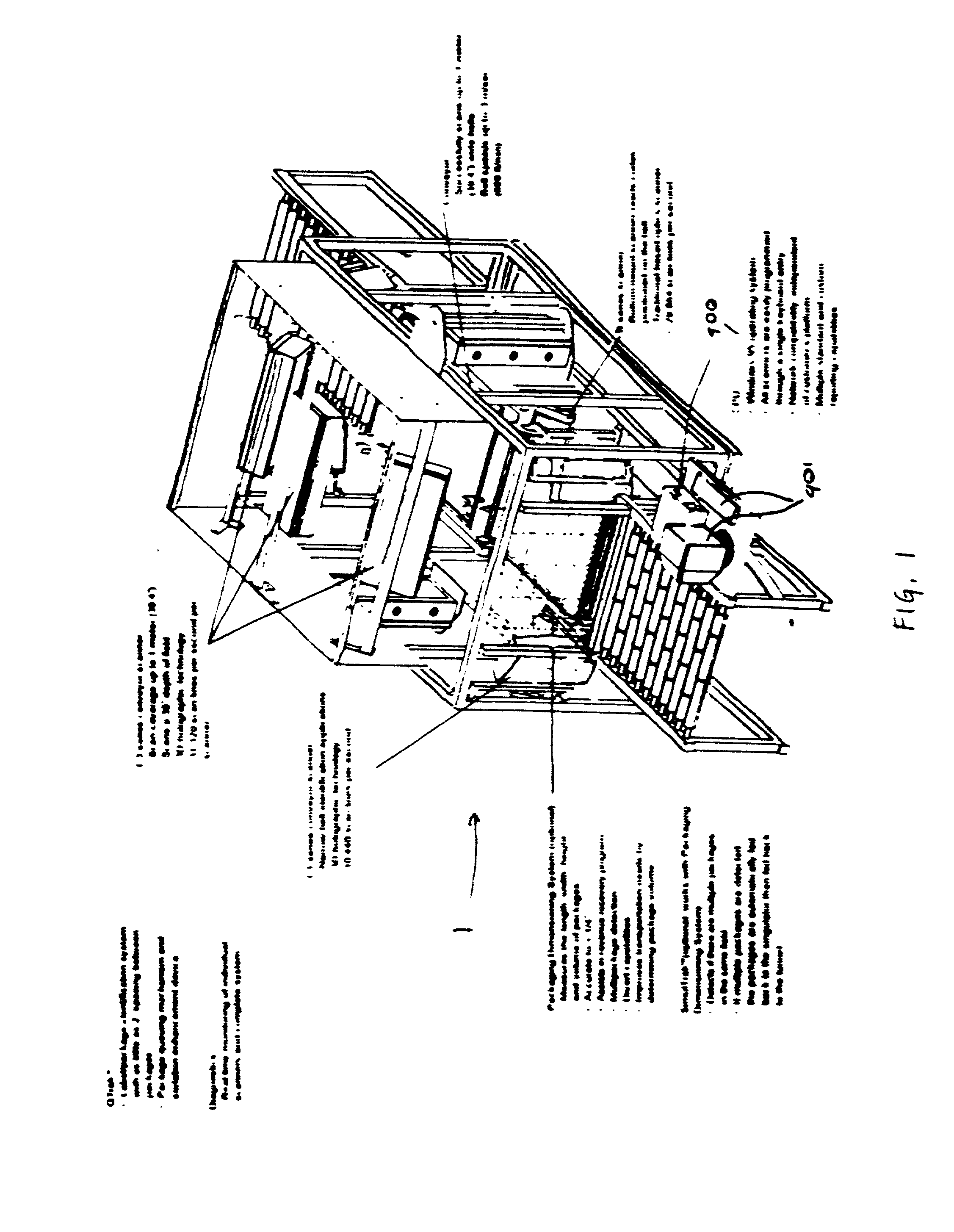 Automated object dimensioning system employing contour tracing, vertice detection, and forner point detection and reduction methods on 2-d range data maps