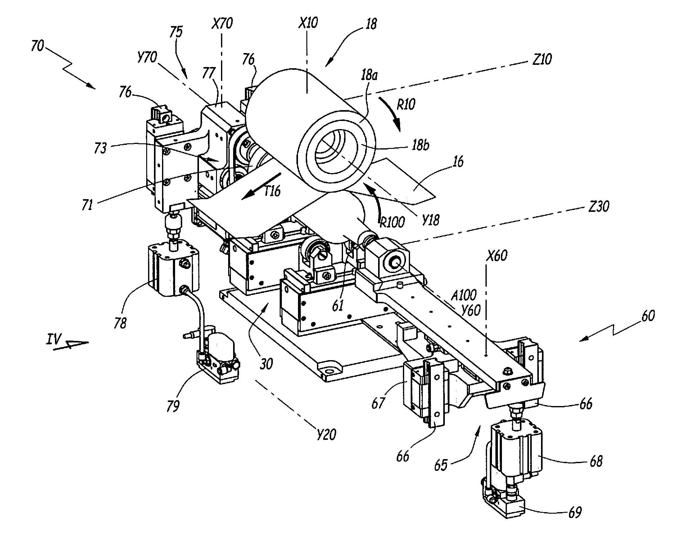 Machine and method for marking articles