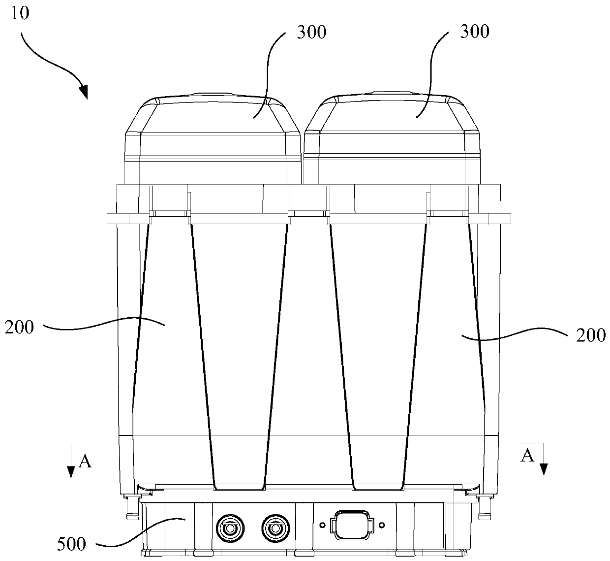 Transportation tool, battery box and mounting structure of external antenna of battery box