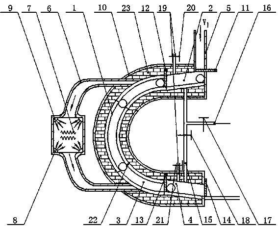 Pipe preheating device and reheating method thereof