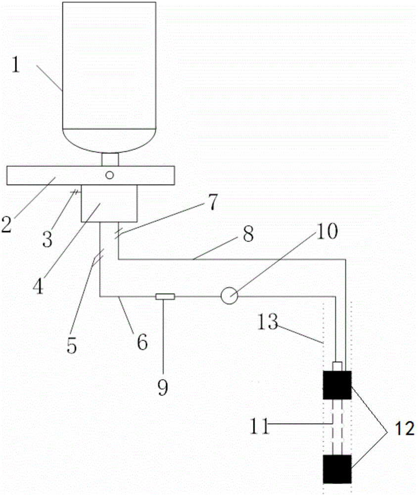 Rock-soil body water pressure testing device and testing method