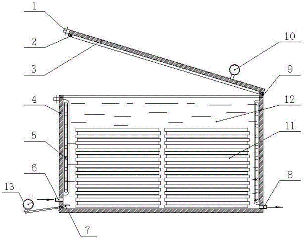 Airtightness test device and test method for insulating glass