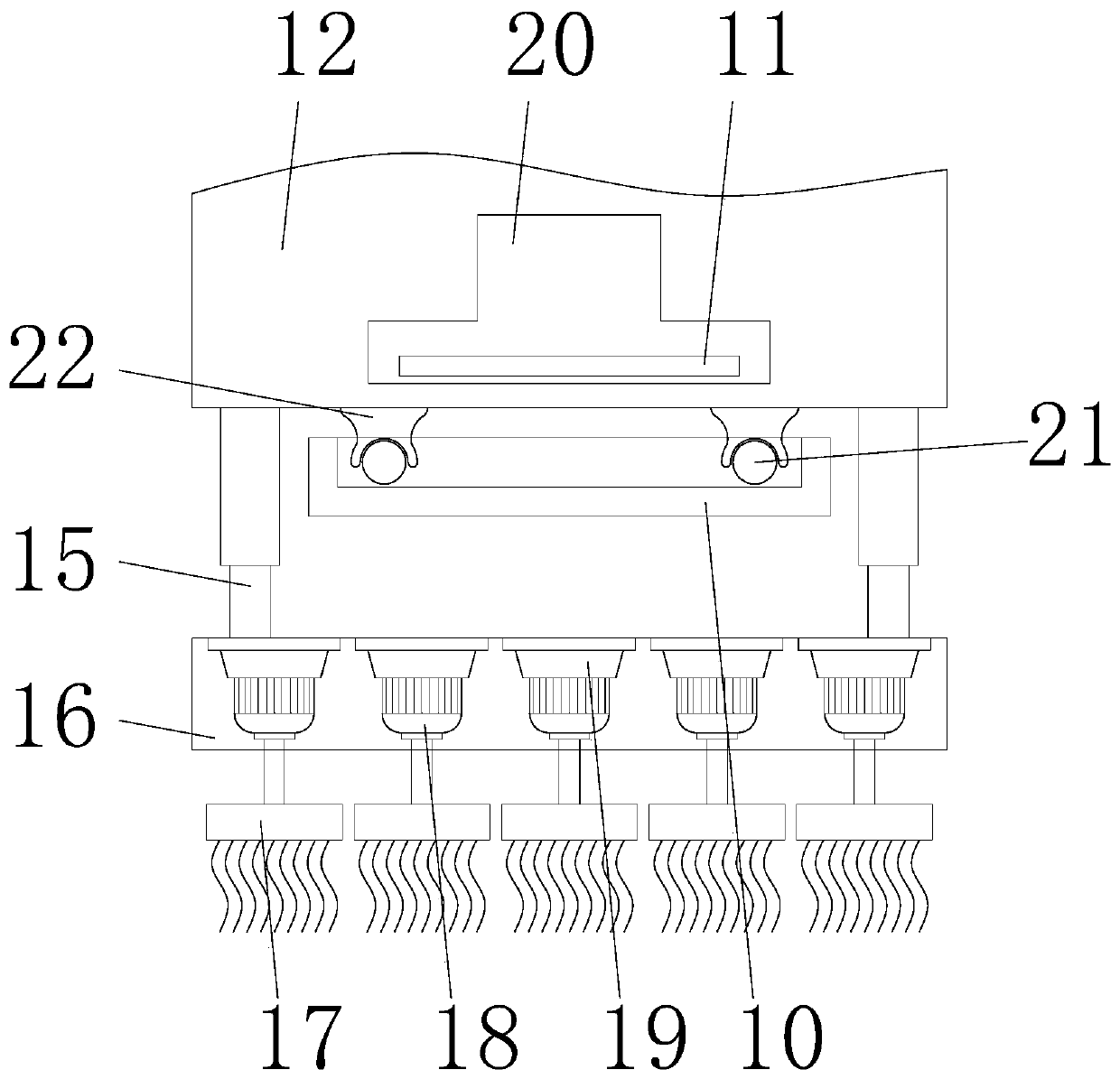 Automatic egg liquid brushing machine