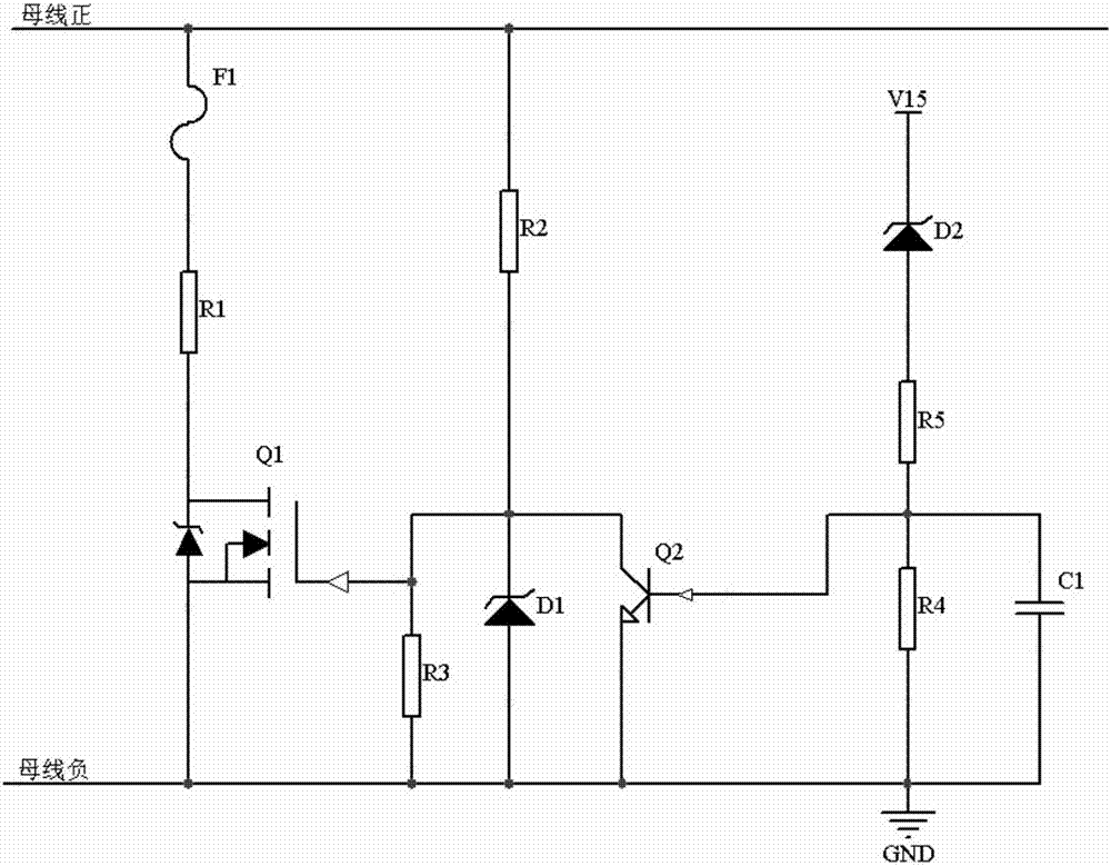 High-voltage high-power supply discharging device