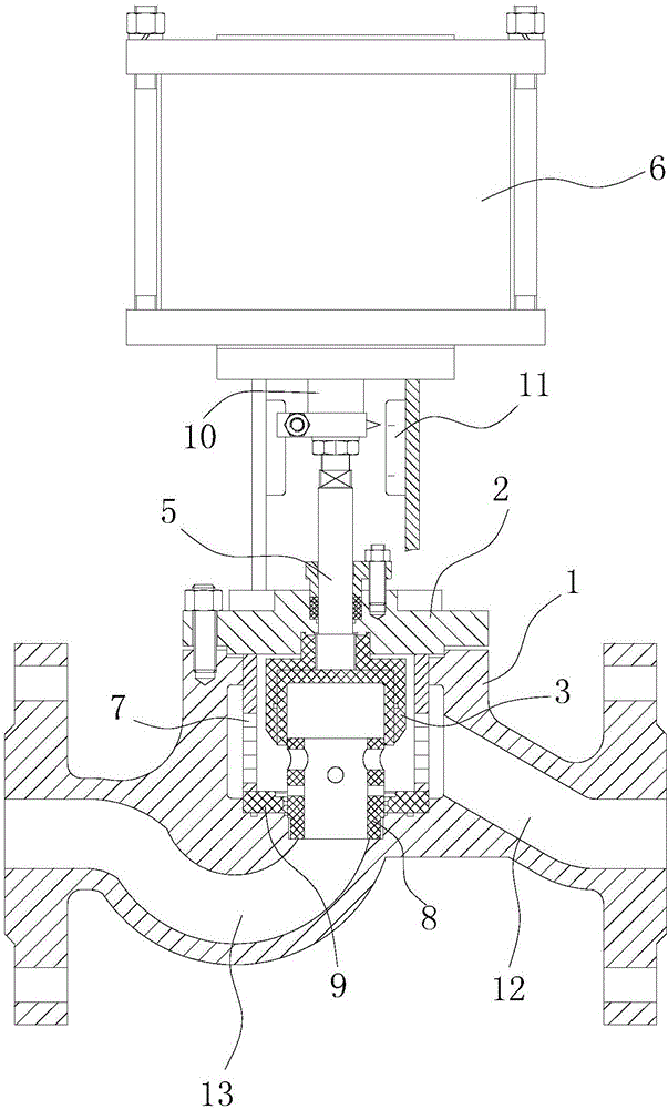 Double-valve-core double-sealing-surface adjusting valve