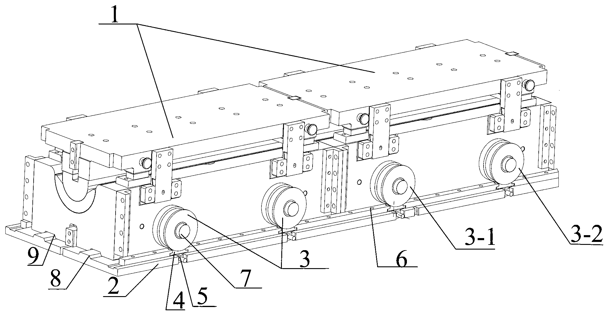 Loading and unloading mechanism used for molds of press machine