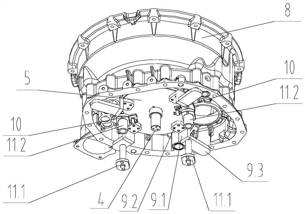 Lifting device for parts disengaging from positioning pins