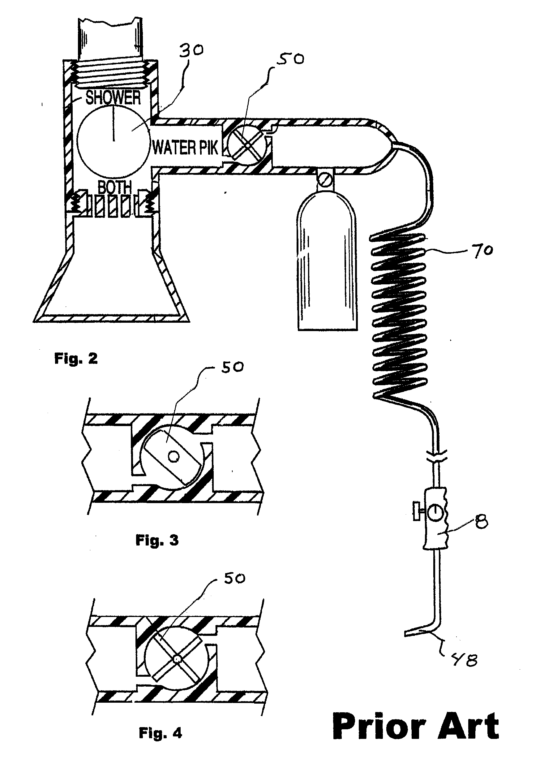 High Efficiency Water Pick Cleaning Apparatus and Showerhead