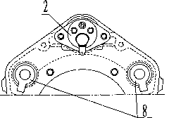 Drum-type hydraulic double-reinforcement shoe anchor pin type brake