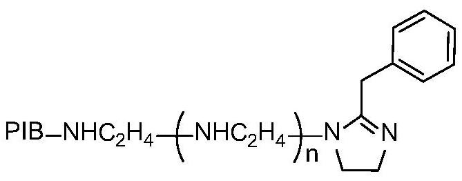 A kind of aryl imidazoline modified polyisobutenyl amine dispersant