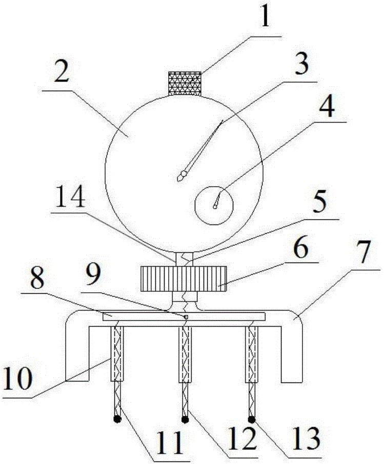 Measurement device for average corrosion depth in X-ray stress testing