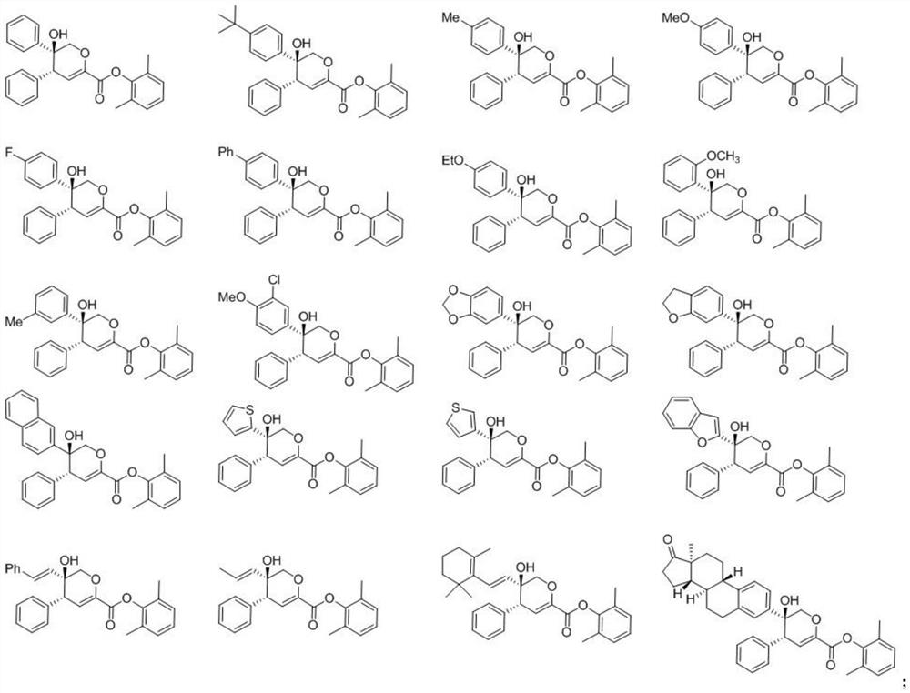 Chiral dihydropyran ring derivative as well as preparation method and application thereof