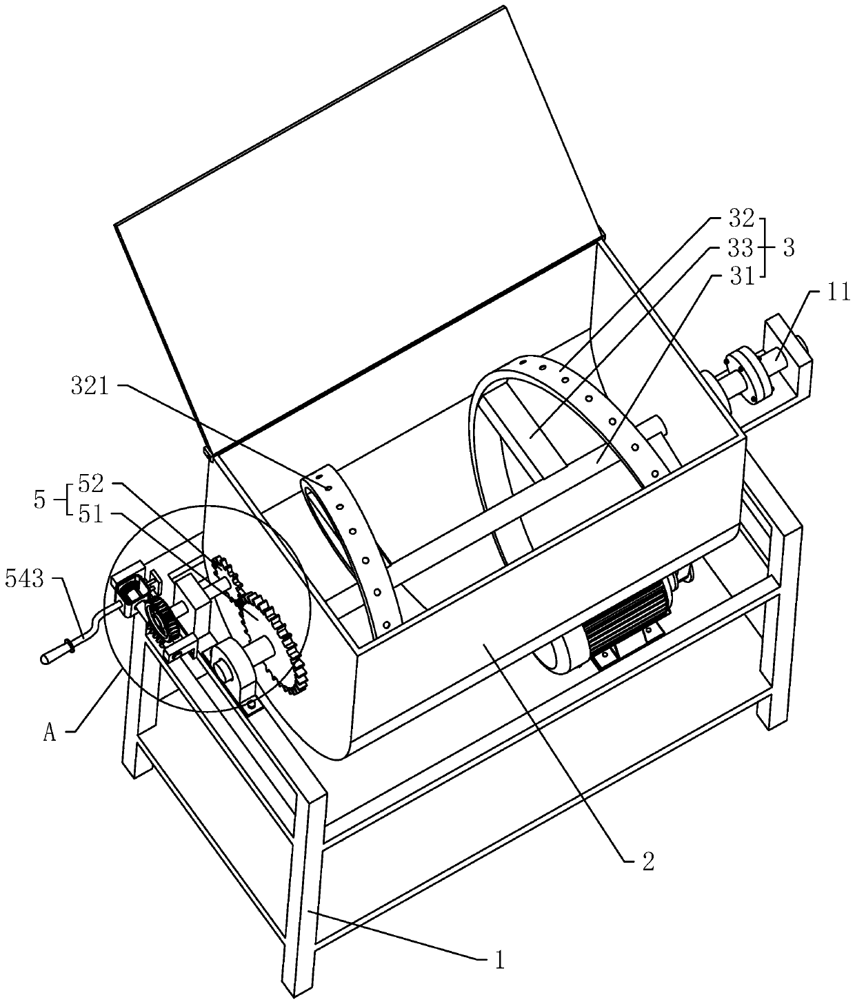 Dough kneading machine