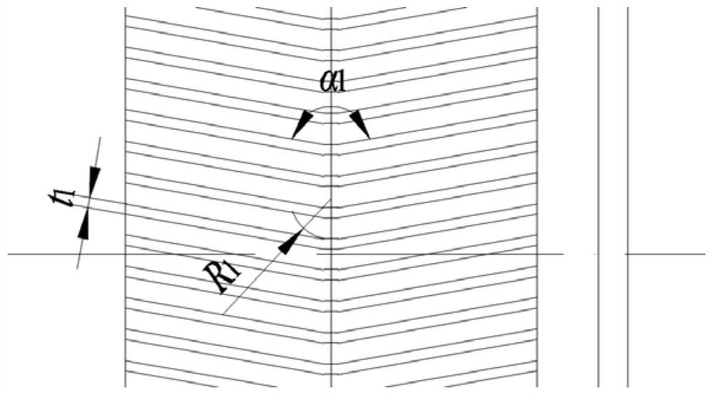 A bearing cavity non-contact graphite sealing structure