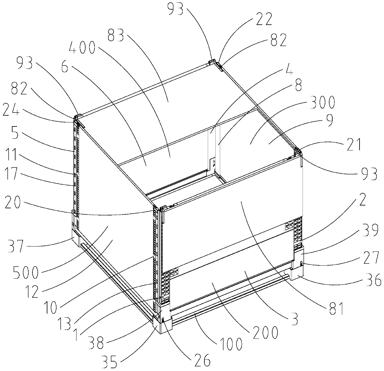 Folding circulation box