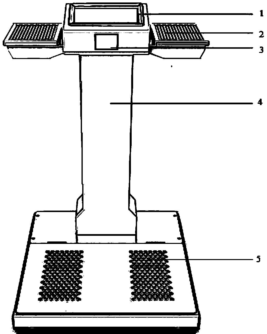 Alpha/beta pollution meter for surfaces of hands and feet