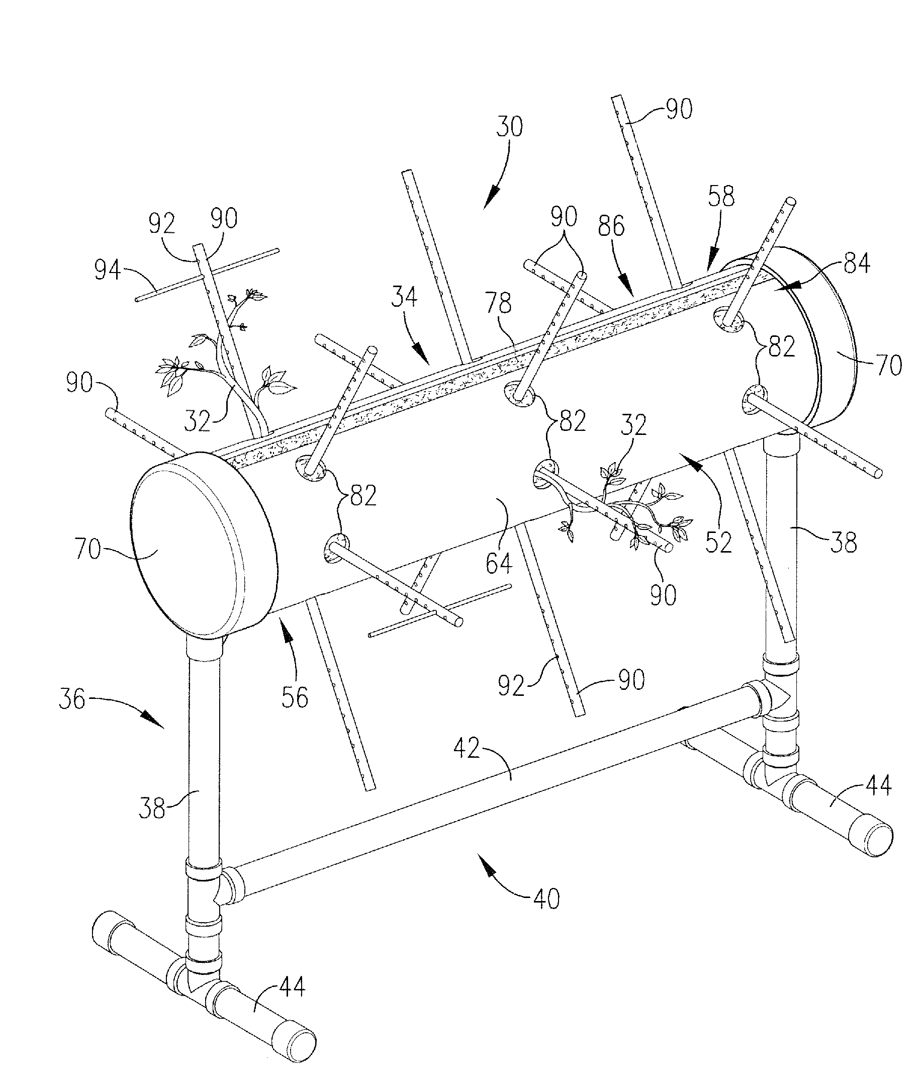 Method and apparatus for growing plants