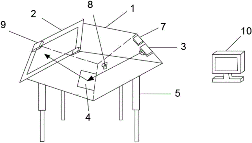 Micro projection imitation display apparatus and display method