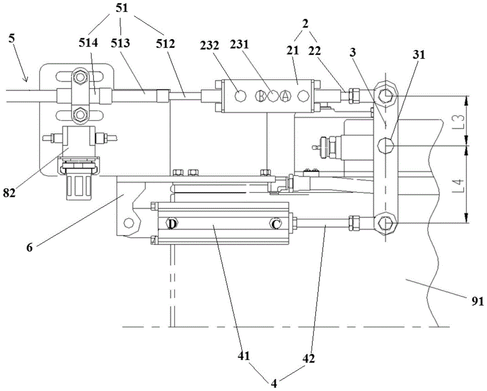 Shift assist mechanism and truck crane