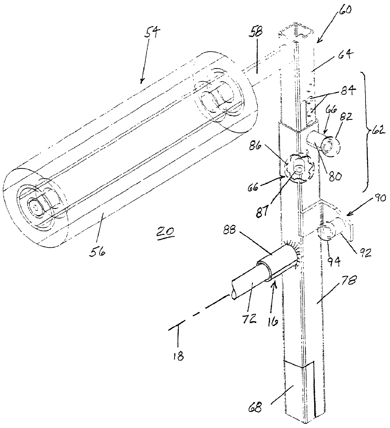 Training device designed to improve the physical readiness level of the low back and pelvic girdle