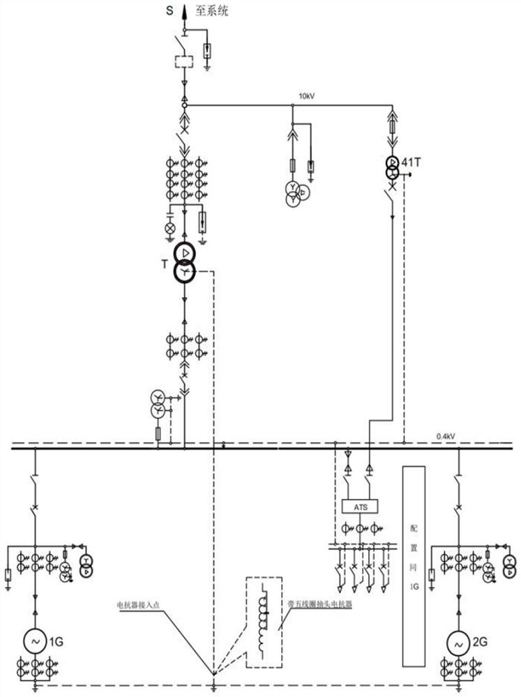 Method for preventing neutral line current of built low-voltage water-turbine generator set from being too large