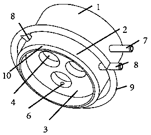 Three-hole balance flow meter and application